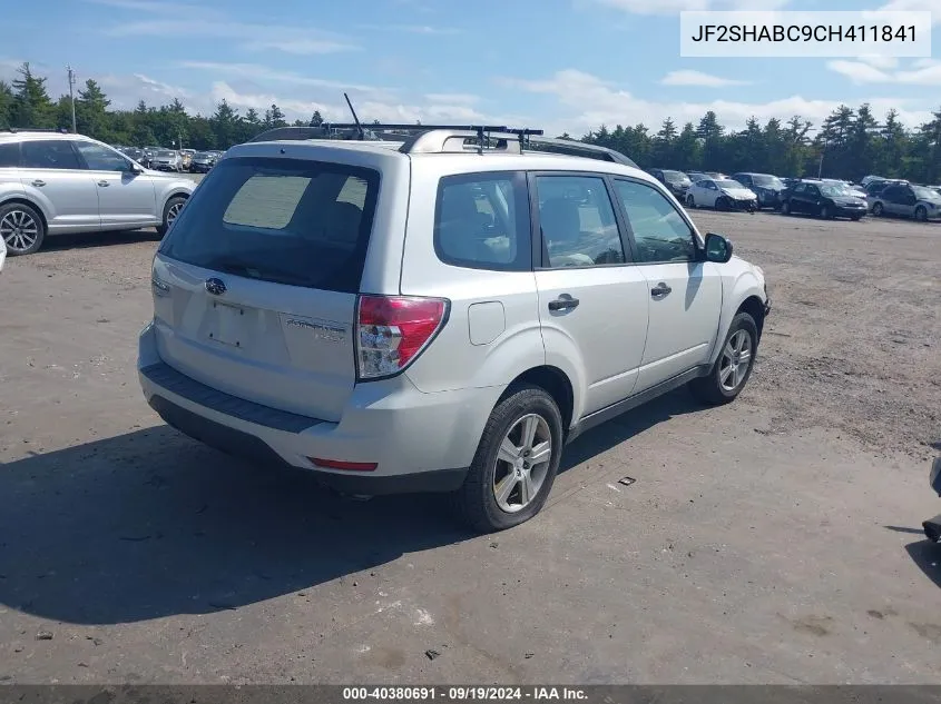 2012 Subaru Forester 2.5X VIN: JF2SHABC9CH411841 Lot: 40380691