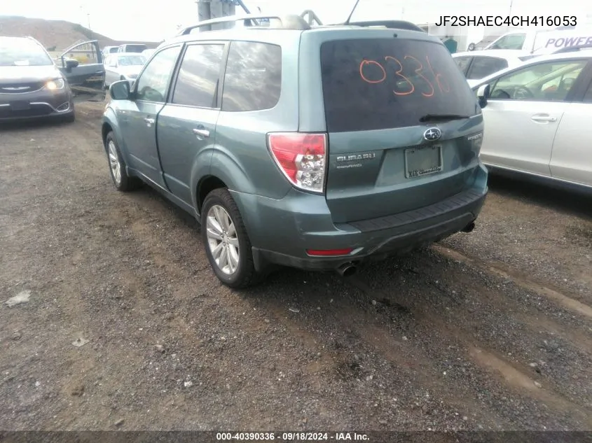 2012 Subaru Forester 2.5X Limited VIN: JF2SHAEC4CH416053 Lot: 40390336