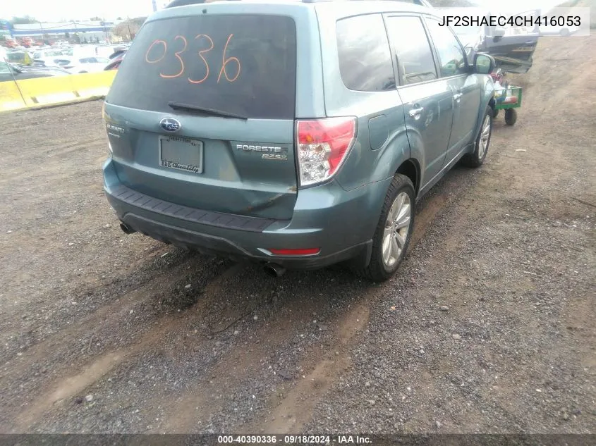 2012 Subaru Forester 2.5X Limited VIN: JF2SHAEC4CH416053 Lot: 40390336