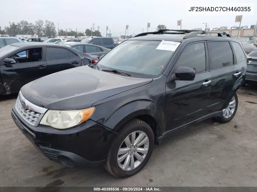 2012 Subaru Forester 2.5X Premium VIN: JF2SHADC7CH460355 Lot: 40395536