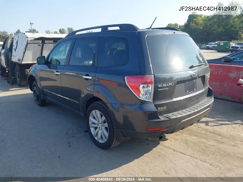 JF2SHAEC4CH412987 2012 Subaru Forester 2.5X Limited