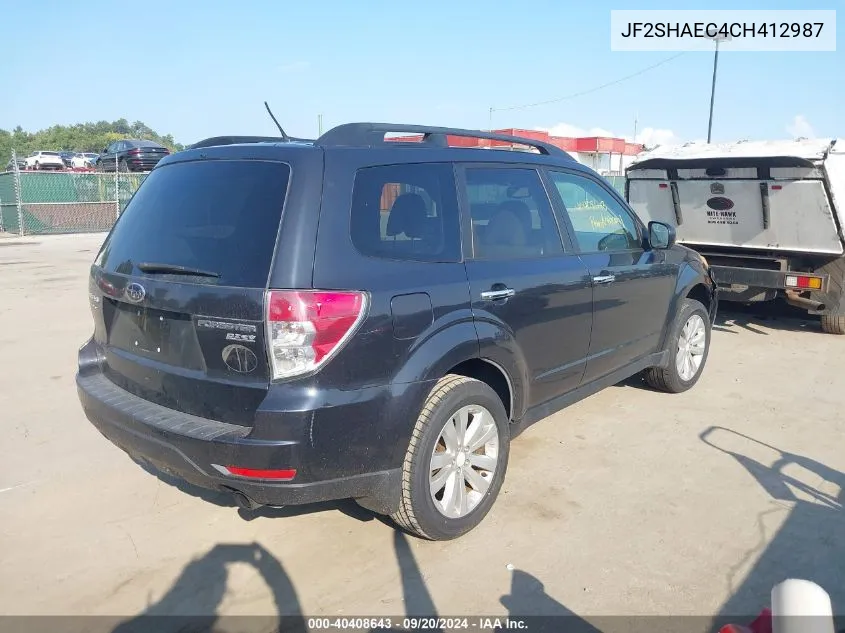 JF2SHAEC4CH412987 2012 Subaru Forester 2.5X Limited