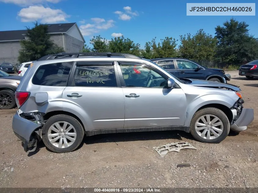 2012 Subaru Forester 2.5X Premium VIN: JF2SHBDC2CH460026 Lot: 40408816