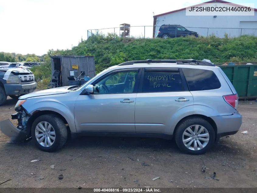 2012 Subaru Forester 2.5X Premium VIN: JF2SHBDC2CH460026 Lot: 40408816