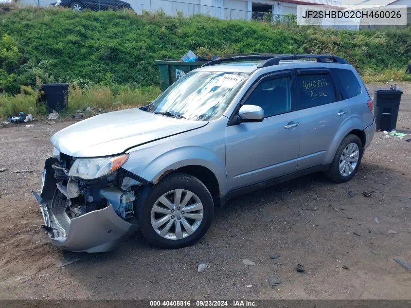 2012 Subaru Forester 2.5X Premium VIN: JF2SHBDC2CH460026 Lot: 40408816