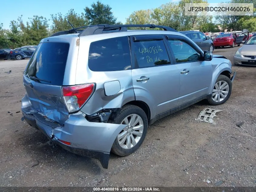 2012 Subaru Forester 2.5X Premium VIN: JF2SHBDC2CH460026 Lot: 40408816