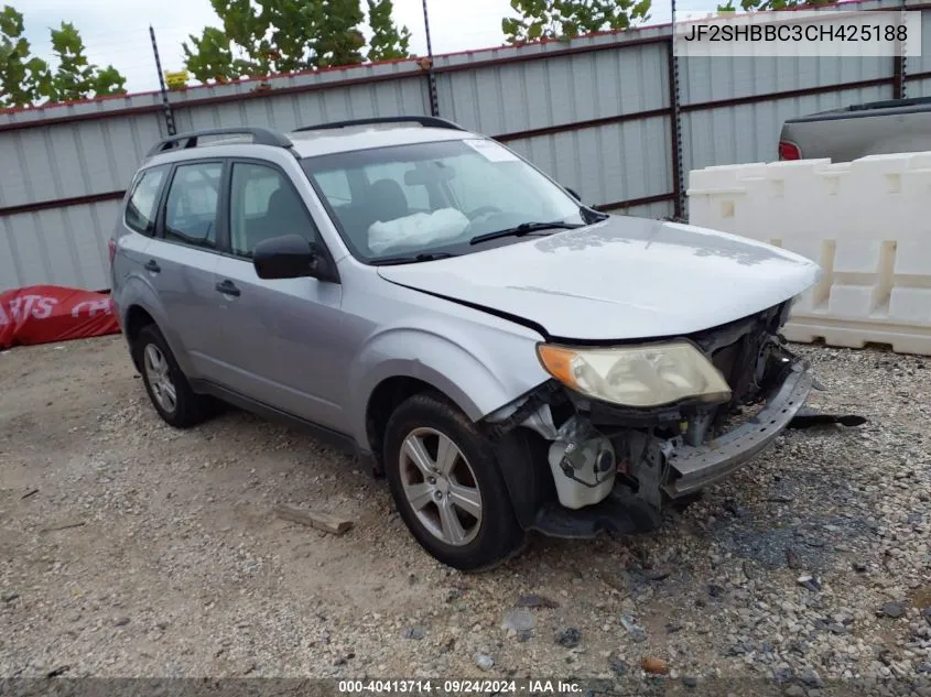 2012 Subaru Forester 2.5X VIN: JF2SHBBC3CH425188 Lot: 40413714