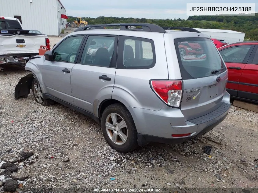 2012 Subaru Forester 2.5X VIN: JF2SHBBC3CH425188 Lot: 40413714