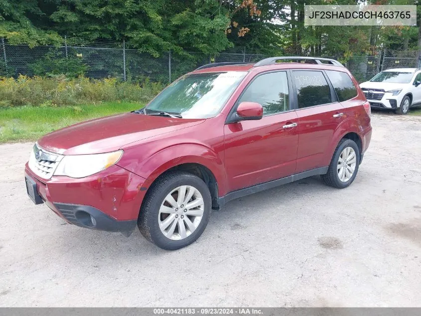 2012 Subaru Forester 2.5X Premium VIN: JF2SHADC8CH463765 Lot: 40421183