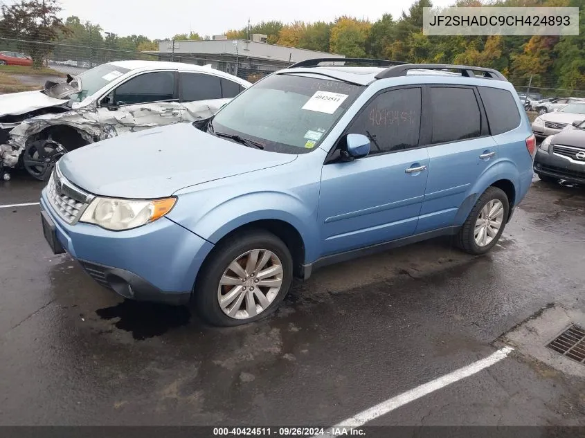 2012 Subaru Forester 2.5X Premium VIN: JF2SHADC9CH424893 Lot: 40424511