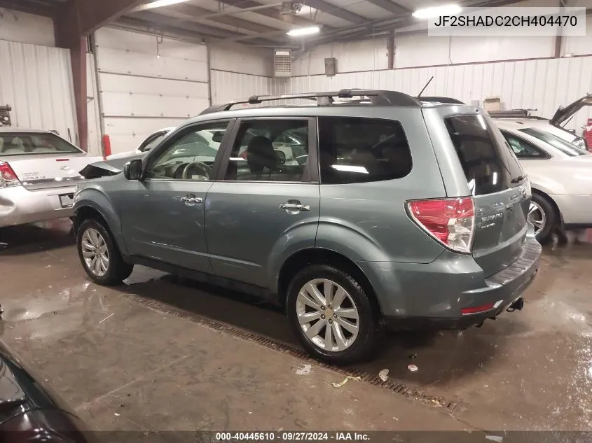 2012 Subaru Forester 2.5X Premium VIN: JF2SHADC2CH404470 Lot: 40445610