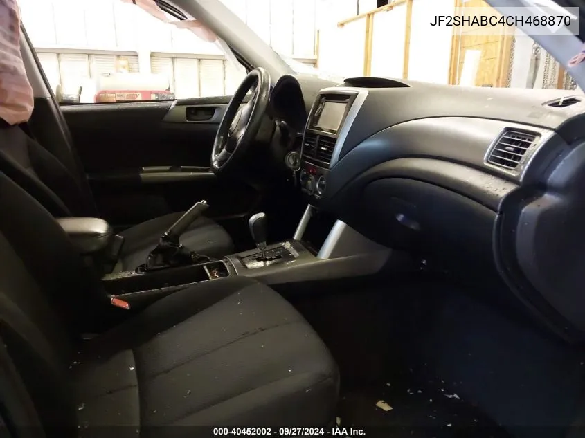 JF2SHABC4CH468870 2012 Subaru Forester 2.5X