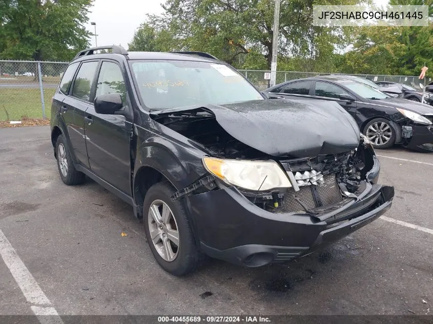 2012 Subaru Forester 2.5X VIN: JF2SHABC9CH461445 Lot: 40455689