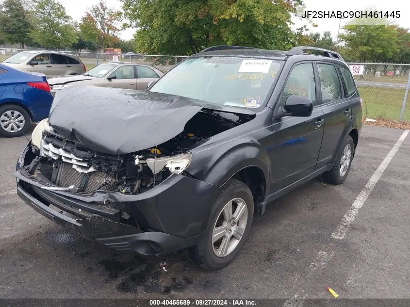 2012 Subaru Forester 2.5X VIN: JF2SHABC9CH461445 Lot: 40455689