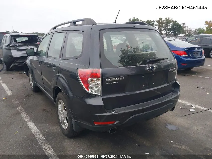 2012 Subaru Forester 2.5X VIN: JF2SHABC9CH461445 Lot: 40455689