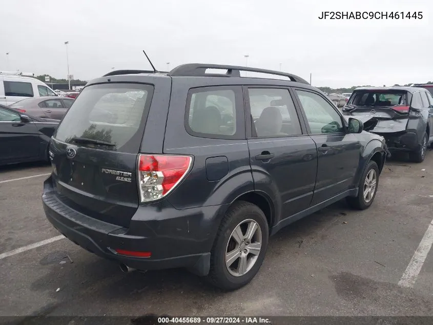 2012 Subaru Forester 2.5X VIN: JF2SHABC9CH461445 Lot: 40455689