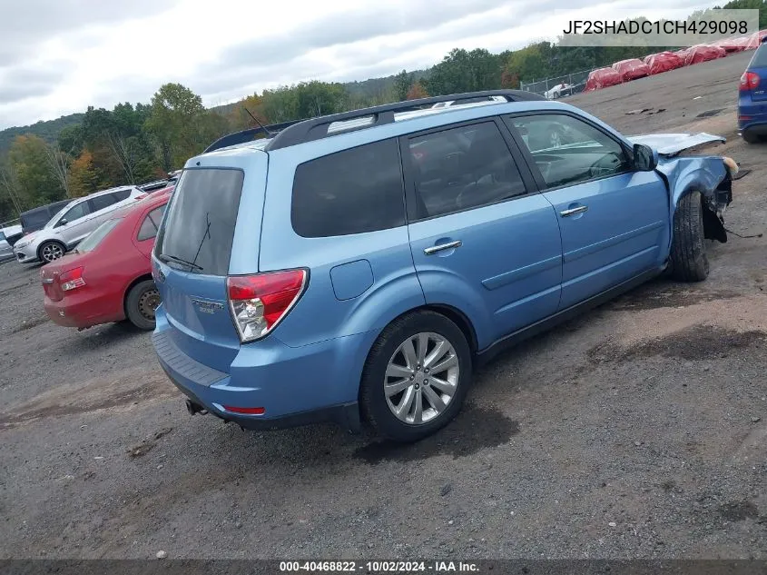 JF2SHADC1CH429098 2012 Subaru Forester 2.5X Premium