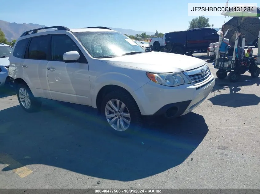 2012 Subaru Forester 2.5X Premium VIN: JF2SHBDC0CH431284 Lot: 40477565