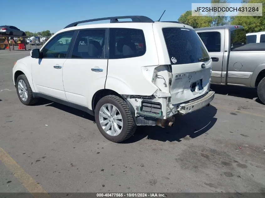 2012 Subaru Forester 2.5X Premium VIN: JF2SHBDC0CH431284 Lot: 40477565