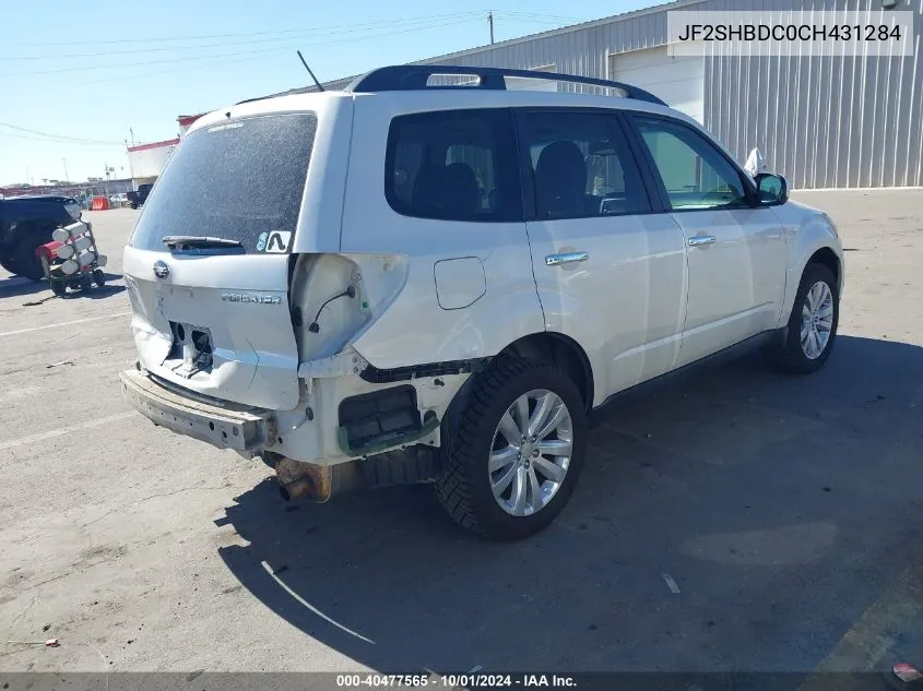 2012 Subaru Forester 2.5X Premium VIN: JF2SHBDC0CH431284 Lot: 40477565