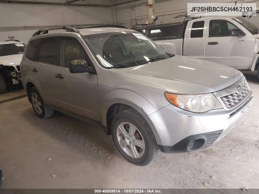 2012 Subaru Forester 2.5X VIN: JF2SHBBC5CH462193 Lot: 40509814