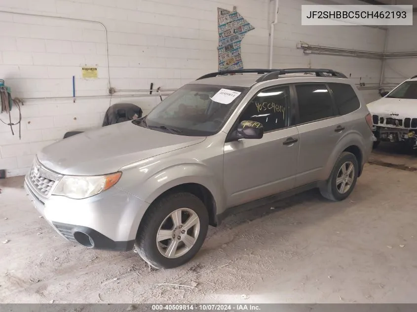 2012 Subaru Forester 2.5X VIN: JF2SHBBC5CH462193 Lot: 40509814