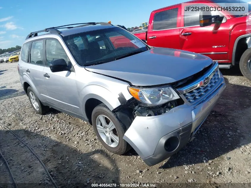 2012 Subaru Forester 2.5X VIN: JF2SHBBC3CH453220 Lot: 40554278