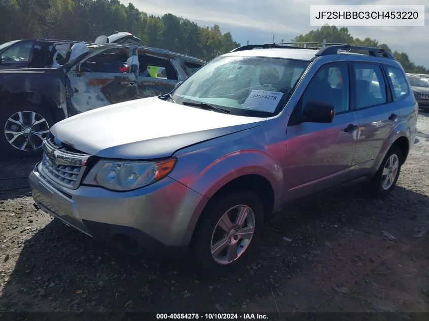 2012 Subaru Forester 2.5X VIN: JF2SHBBC3CH453220 Lot: 40554278