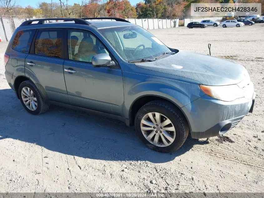 2012 Subaru Forester 2.5X Limited VIN: JF2SHAEC2CH428346 Lot: 40709381