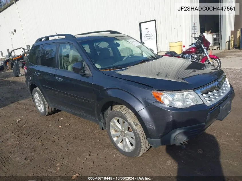 2012 Subaru Forester 2.5X Premium VIN: JF2SHADC0CH447561 Lot: 40718445