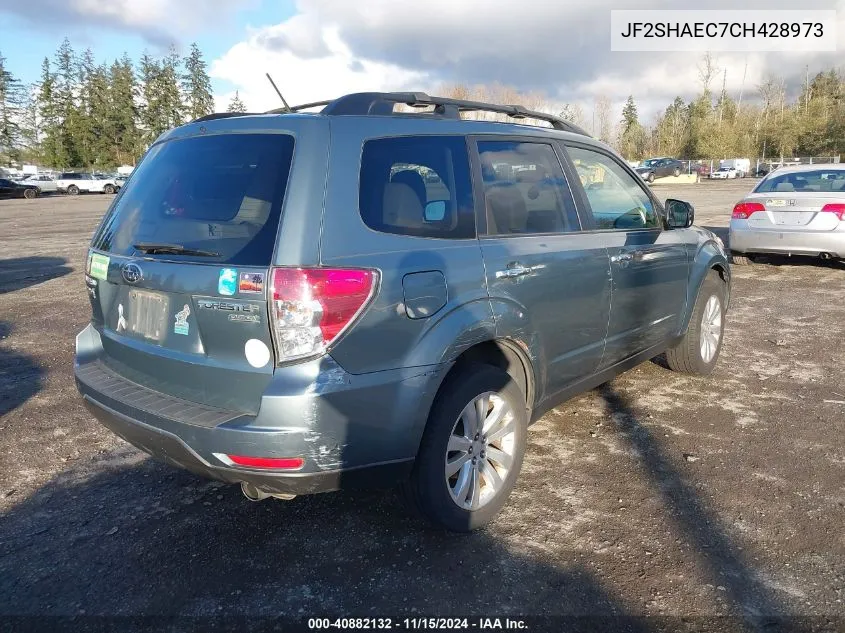 2012 Subaru Forester 2.5X Limited VIN: JF2SHAEC7CH428973 Lot: 40882132