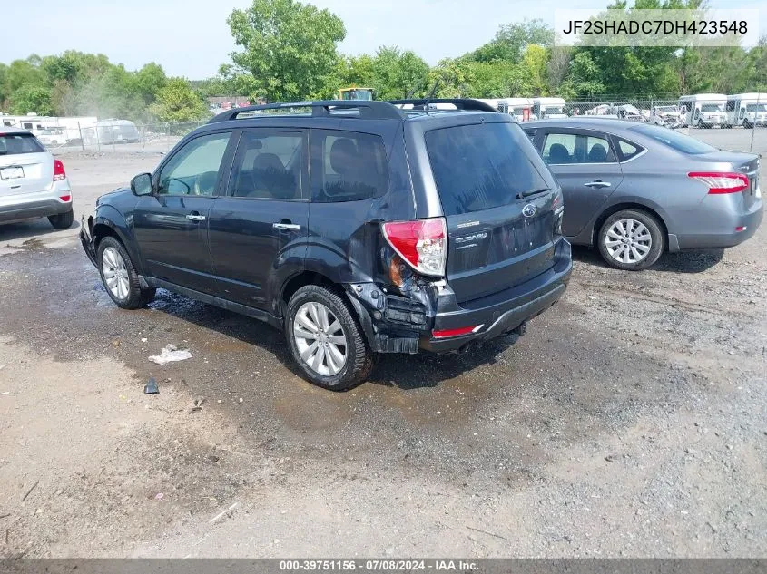 2013 Subaru Forester 2.5X Premium VIN: JF2SHADC7DH423548 Lot: 39751156