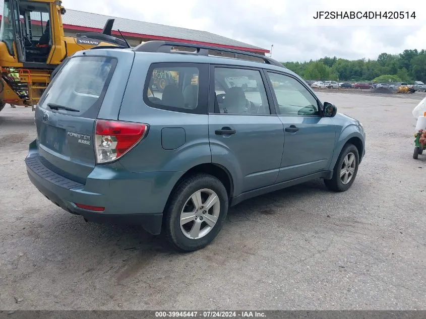 2013 Subaru Forester 2.5X VIN: JF2SHABC4DH420514 Lot: 39945447