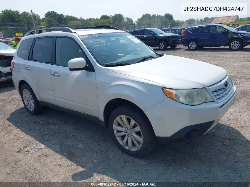 2013 Subaru Forester 2.5X Premium VIN: JF2SHADC7DH424747 Lot: 40102242