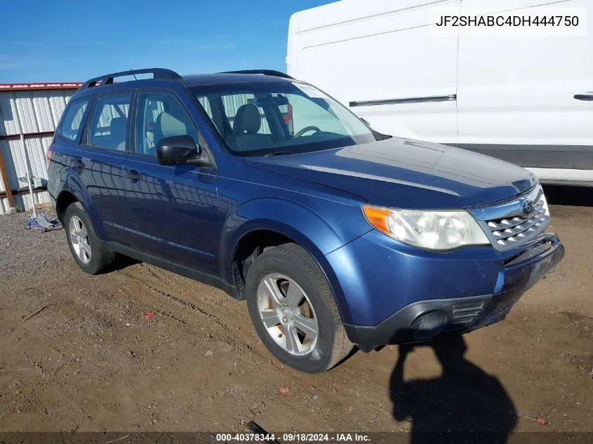 2013 Subaru Forester 2.5X VIN: JF2SHABC4DH444750 Lot: 40378344