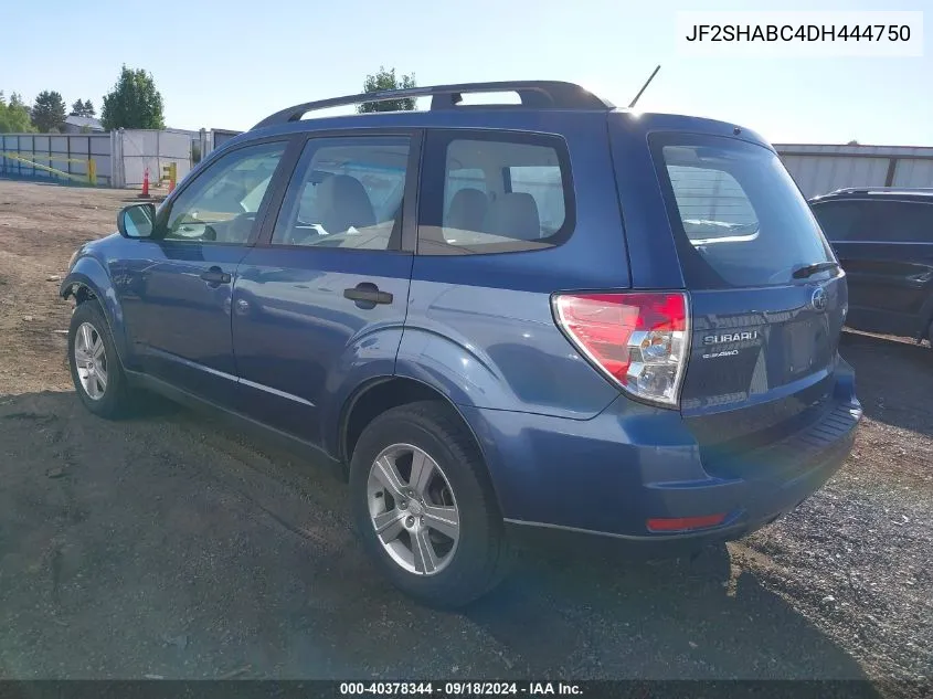 2013 Subaru Forester 2.5X VIN: JF2SHABC4DH444750 Lot: 40378344