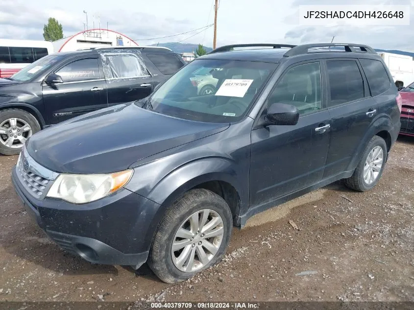 2013 Subaru Forester 2.5X Premium VIN: JF2SHADC4DH426648 Lot: 40379709