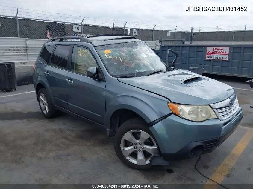 JF2SHGAC2DH431452 2013 Subaru Forester 2.5Xt Premium