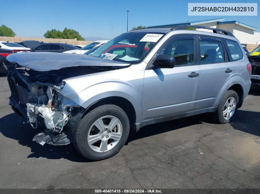 2013 Subaru Forester 2.5X VIN: JF2SHABC2DH432810 Lot: 40401415