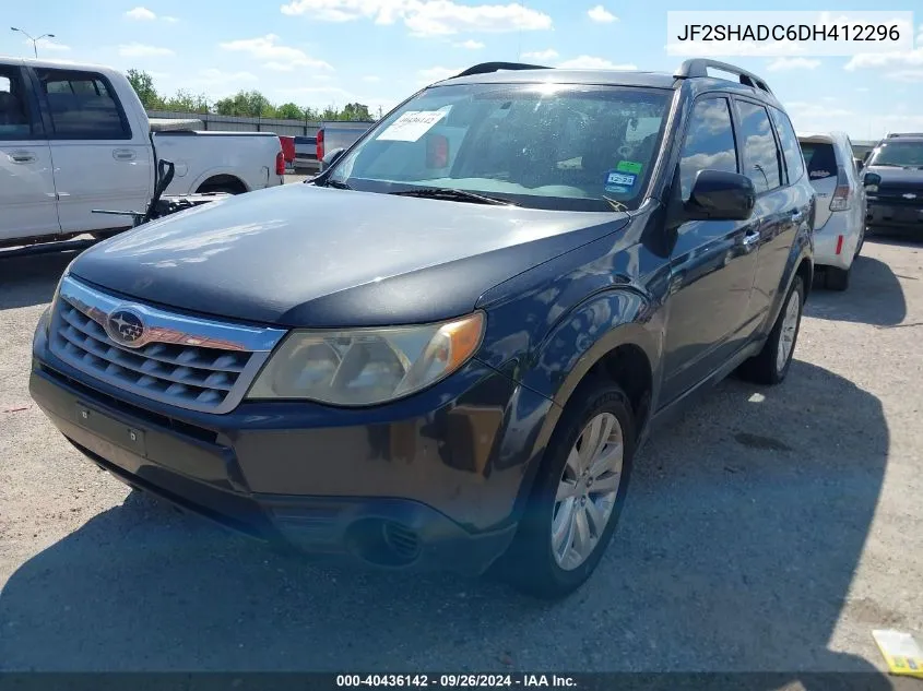 2013 Subaru Forester 2.5X Premium VIN: JF2SHADC6DH412296 Lot: 40436142