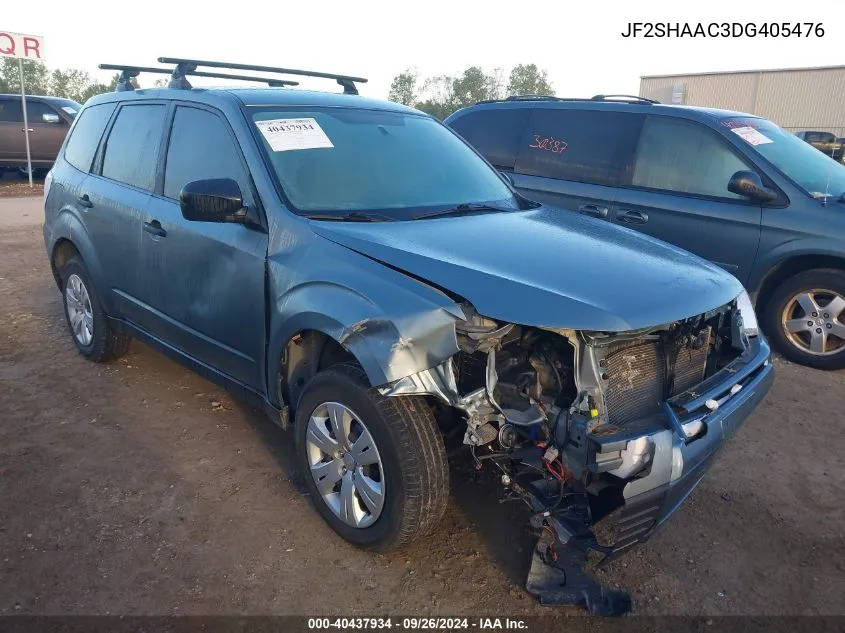 2013 Subaru Forester 2.5X VIN: JF2SHAAC3DG405476 Lot: 40437934