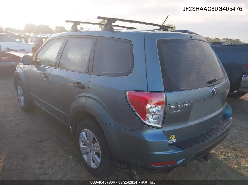 2013 Subaru Forester 2.5X VIN: JF2SHAAC3DG405476 Lot: 40437934