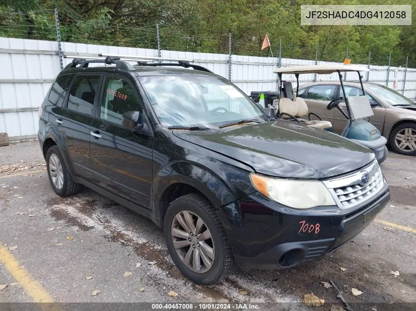 2013 Subaru Forester 2.5X Premium VIN: JF2SHADC4DG412058 Lot: 40457008