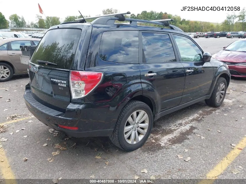 2013 Subaru Forester 2.5X Premium VIN: JF2SHADC4DG412058 Lot: 40457008