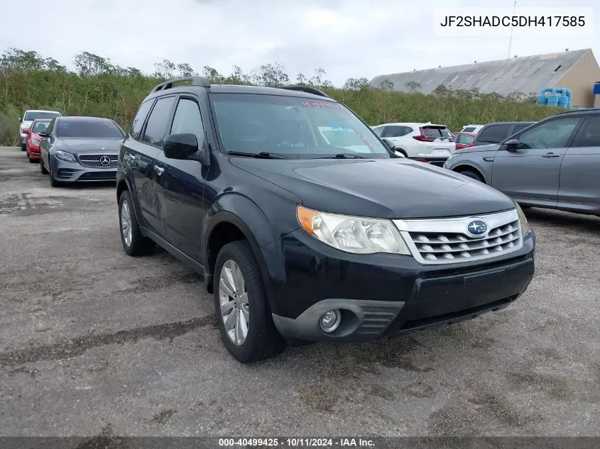 2013 Subaru Forester 2.5X Premium VIN: JF2SHADC5DH417585 Lot: 40499425