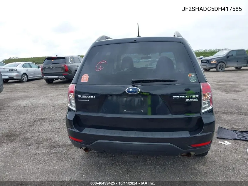 2013 Subaru Forester 2.5X Premium VIN: JF2SHADC5DH417585 Lot: 40499425