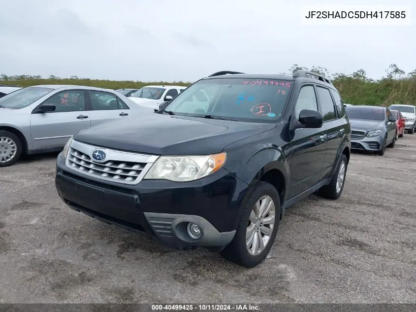 2013 Subaru Forester 2.5X Premium VIN: JF2SHADC5DH417585 Lot: 40499425