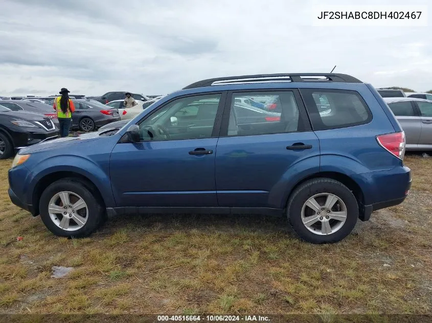 JF2SHABC8DH402467 2013 Subaru Forester 2.5X