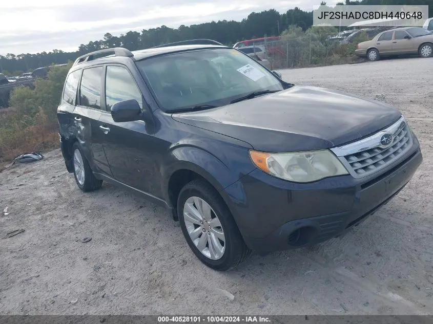 2013 Subaru Forester 2.5X Premium VIN: JF2SHADC8DH440648 Lot: 40528101