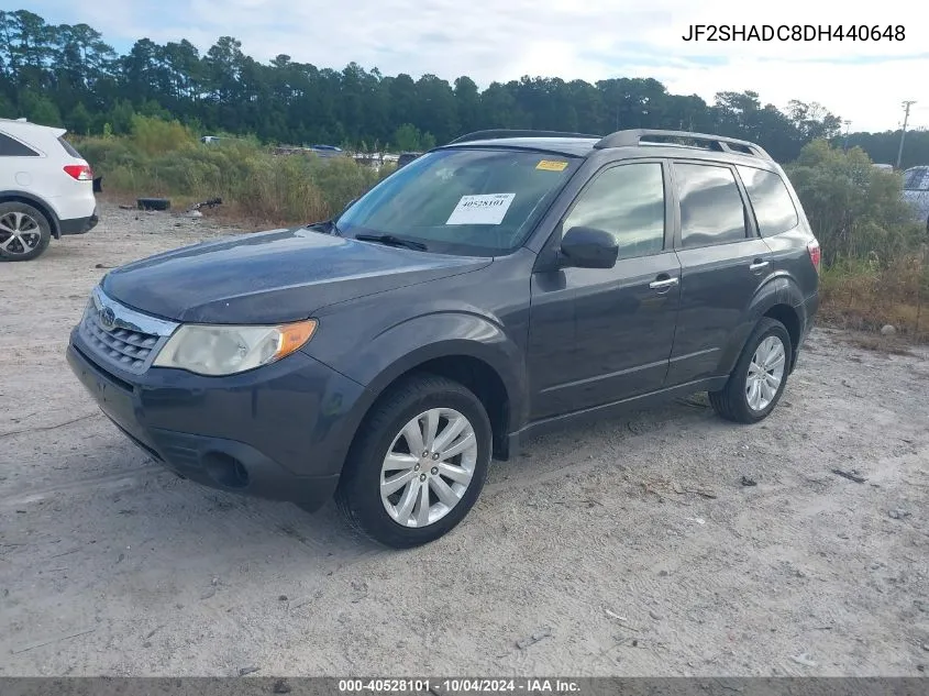 2013 Subaru Forester 2.5X Premium VIN: JF2SHADC8DH440648 Lot: 40528101